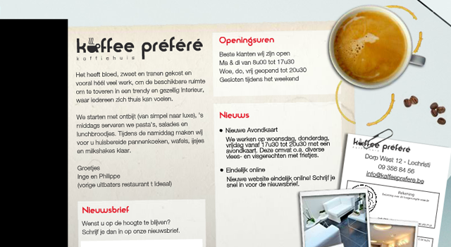 Website Kaffee Préféré