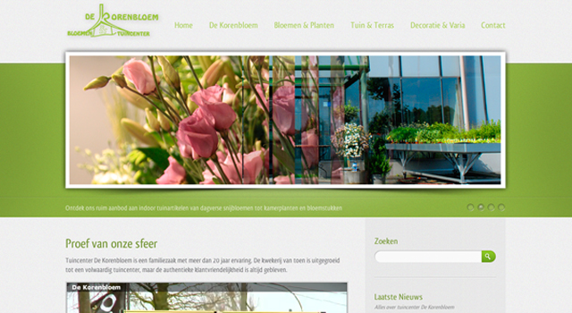 Website De Korenbloem